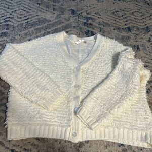 RD style white cardigan medium